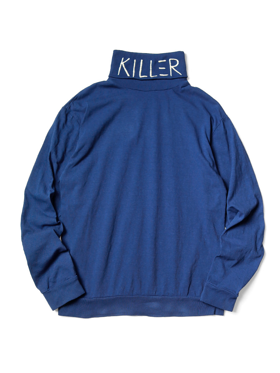 18.5/- Tenjiku High Neck Long T (KILLER Embroidery)