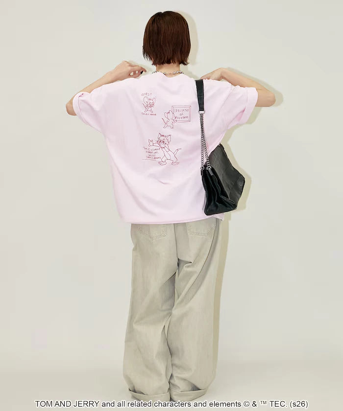 <Functional Material> TOM AND JERRY Graphic T-Shirt Limited Edition
