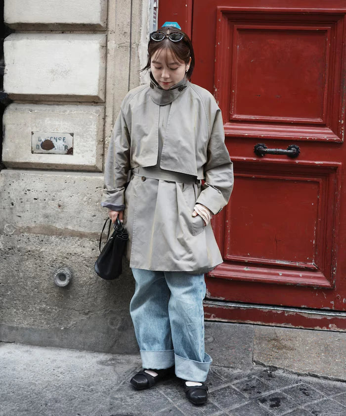 T/C Chambray Short Trench Coat
