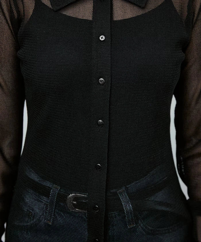 Mesh Shirt Cardigan Limited Edition