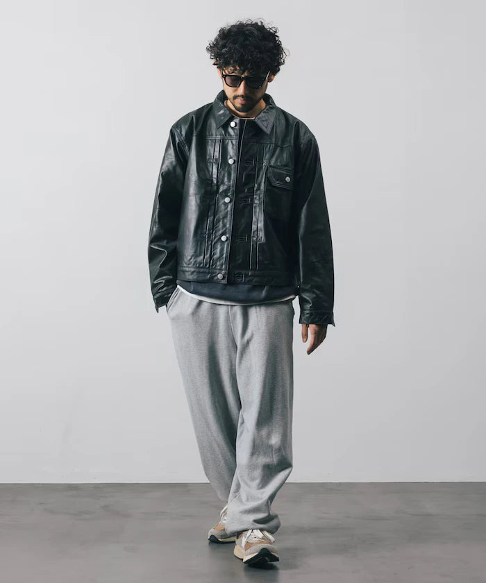 Leather Jacket TYPE-1 / Water-Repellent Leather / Cowhide