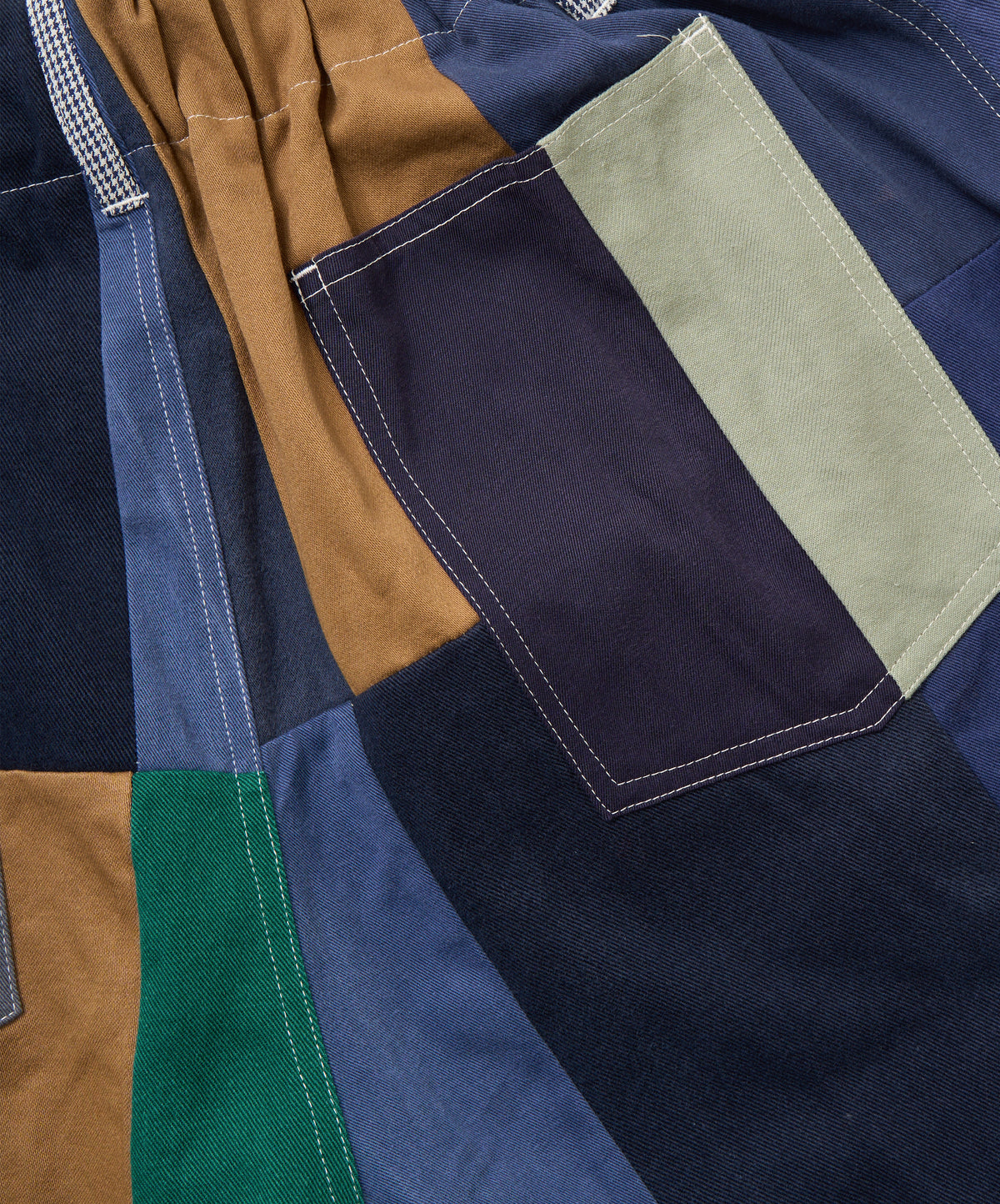 circular shorts bleu de travail four