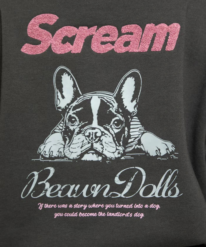 Sagara Embroidery French Bulldog Fleece-Lined Hoodie Limited Edition