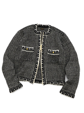 5G Knit Zip Cava Cardigan