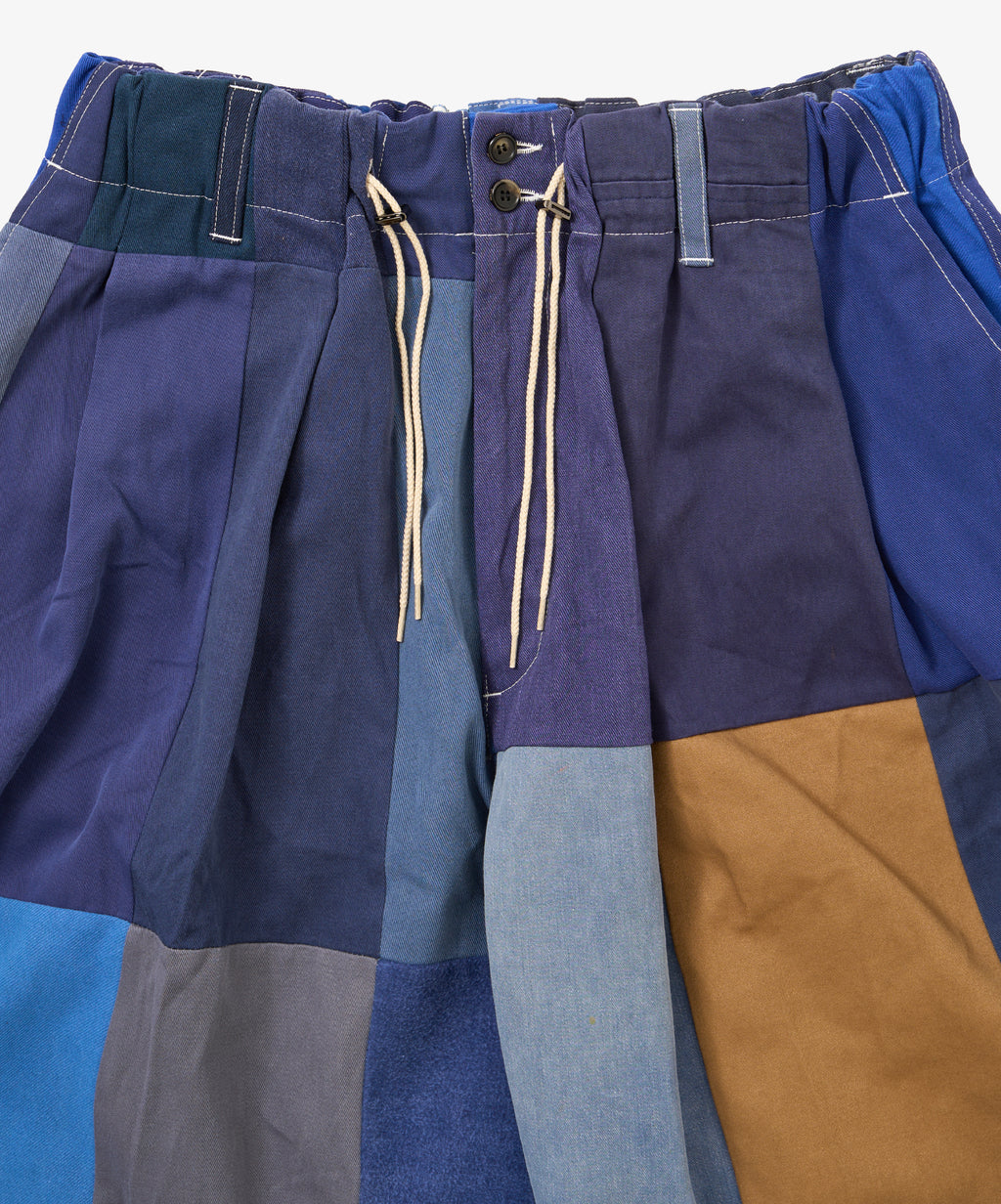 circular shorts bleu de travail five