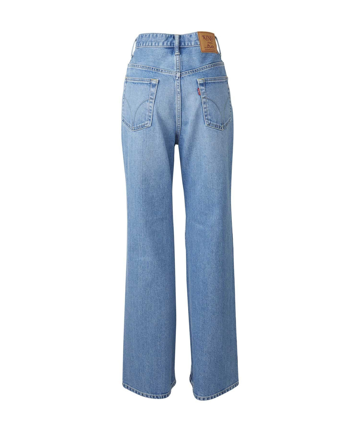Snake Loop Denim Flare Pants