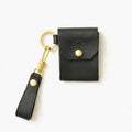 OILED SHRINK LEATHER COIN CASE/BLACK