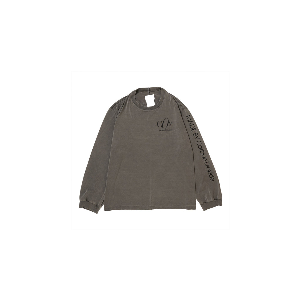 CO2 AIR YARN LONG SLEEVE T-SHIRT：CHARCOAL
