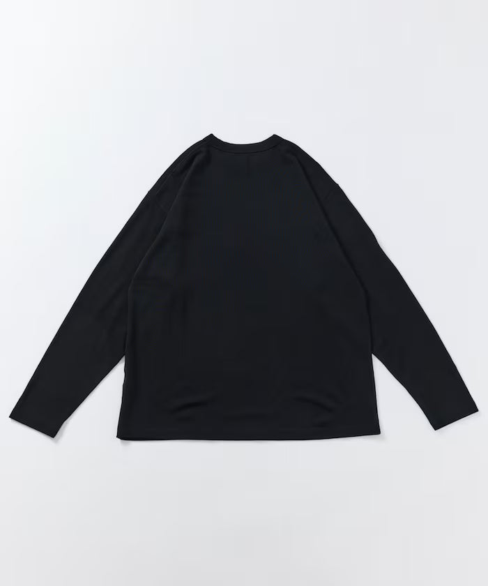 SUPER MERINO WOOL×INKEEP Crew Neck Long Sleeve T-Shirt