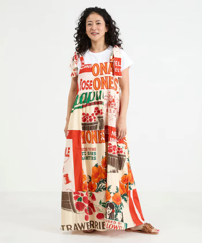 India FEEDBAG Print Shoulder Ribbon Camisole Dress
