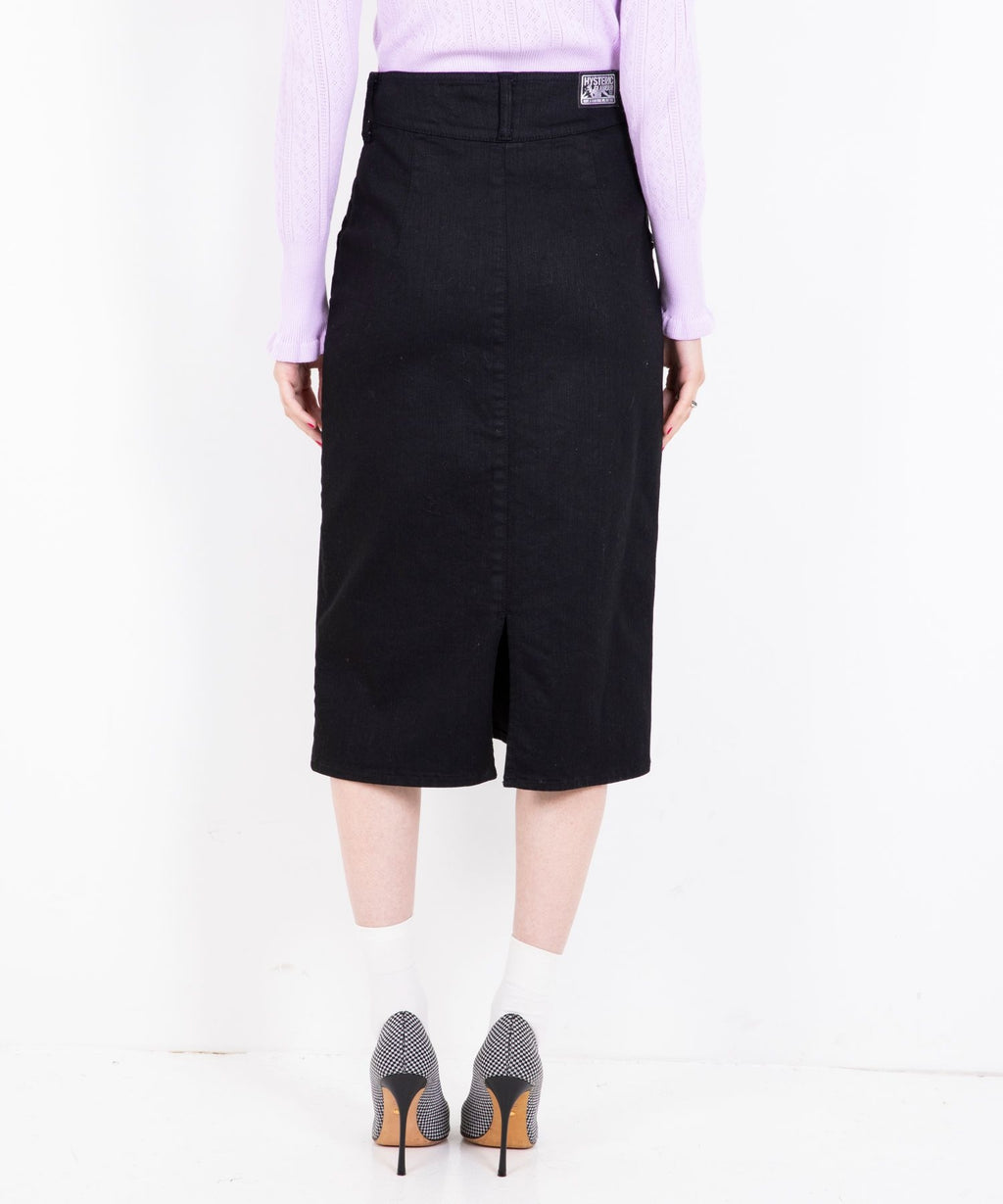 Front ZIP Tight Denim Skirt