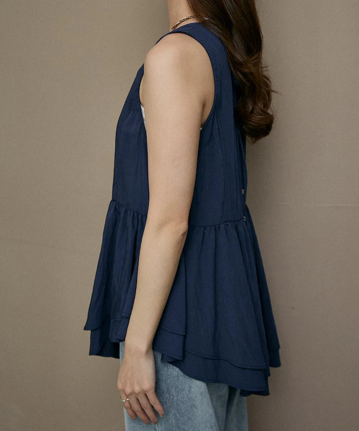 Nylon Washer Asymmetrical Blouse Limited Edition