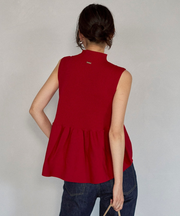 Japan Made Whole Garment Peplum Vest