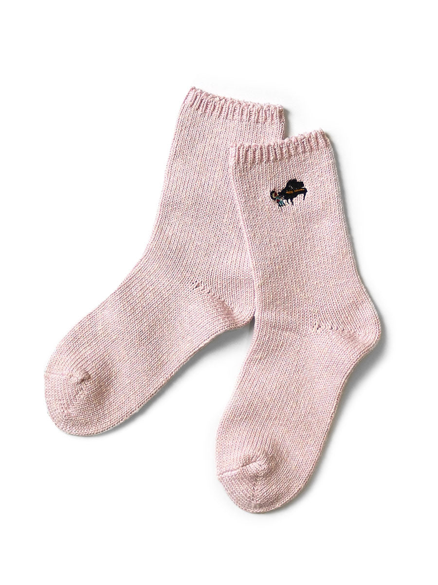 56本 Piano Embroidered Socks