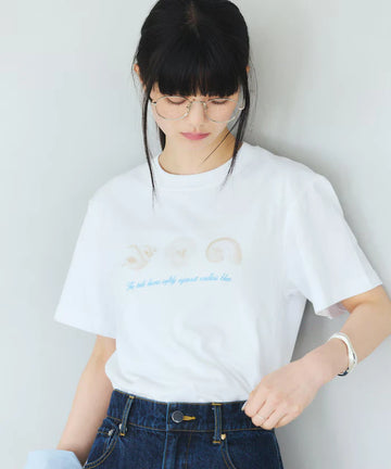 Comfortable Shell Print Crew Neck T-Shirt
