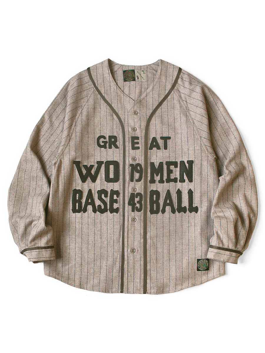 Wool Stripe (Thick) GREAT WOMEN Baseball Lo...