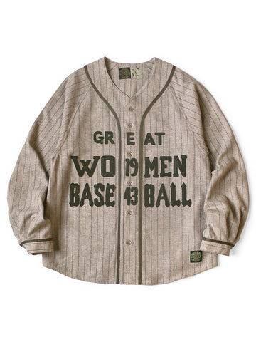 Wool Stripe (Thick) GREAT WOMEN Baseball Lo...