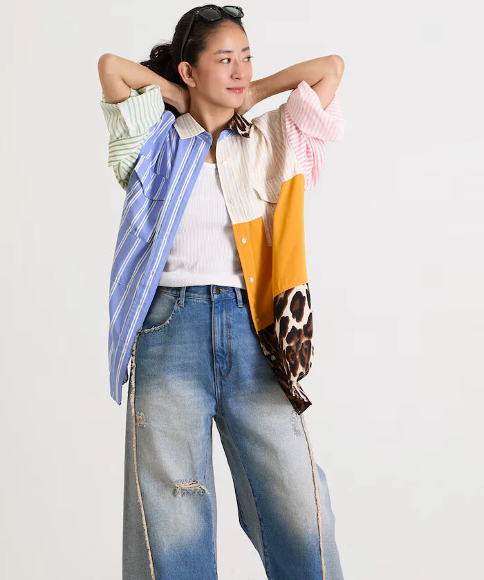 Patchwork Big Shirt