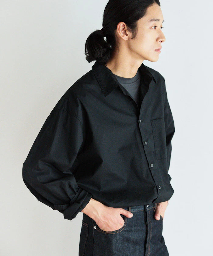 <New Color Added> Relaxed Fit Broad Shirt / Regular Collar / Long Sleeve
