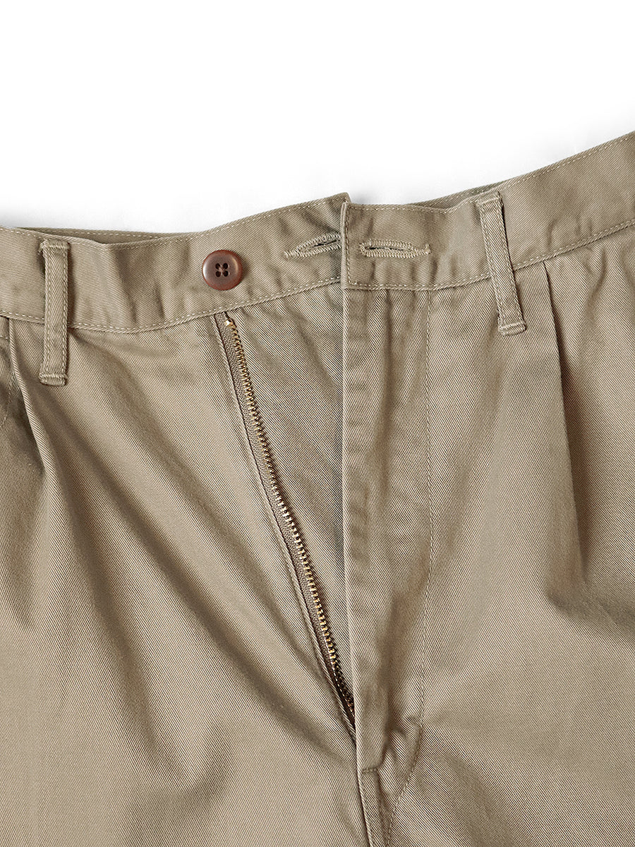 Chino High-Waist Wide-Leg Pants