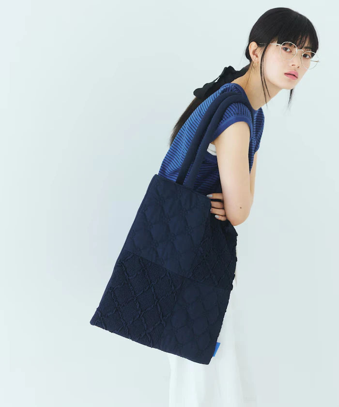 Flower Quilt Patchwork Tote Bag