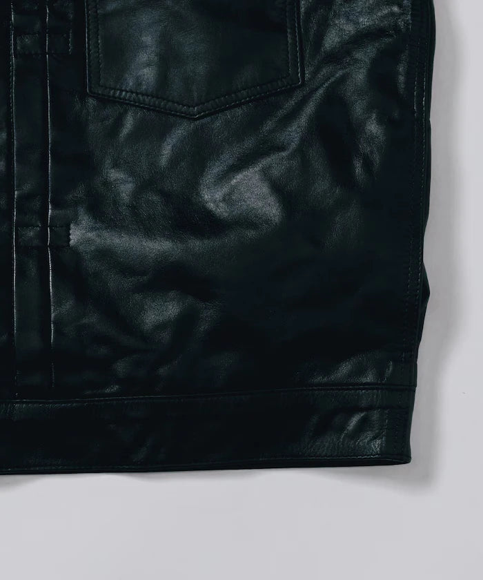Leather Jacket TYPE-1 / Water-Repellent Leather / Cowhide