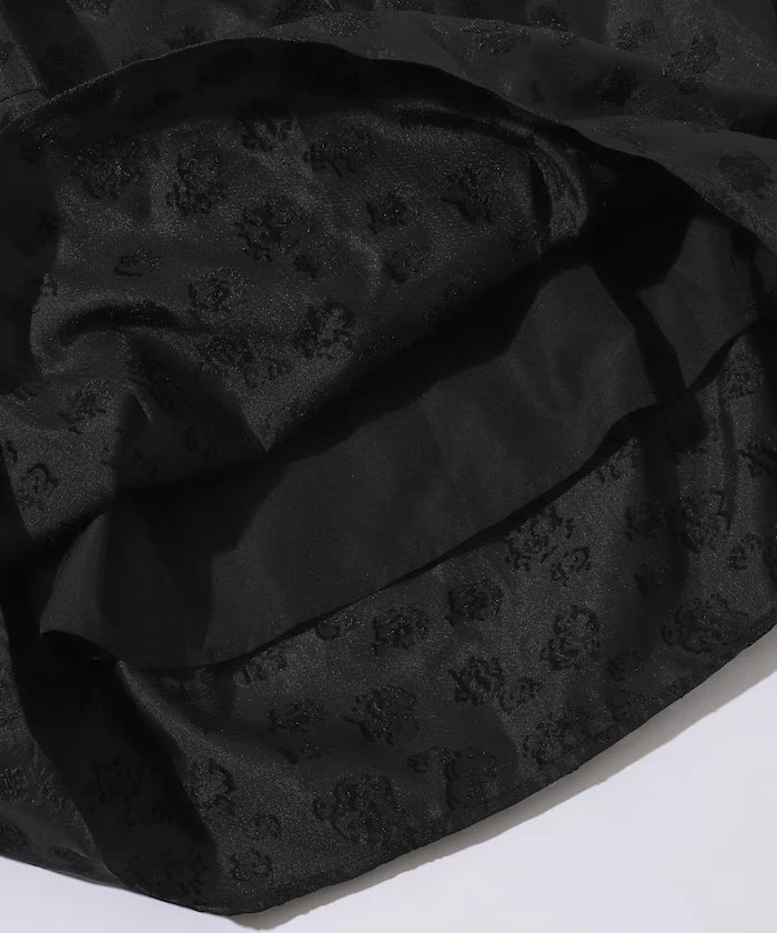 Flower Sheer Jacquard Cocoon Skirt