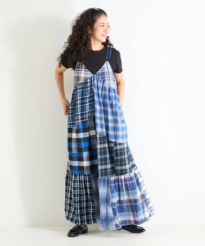 Vintage Remake Check Cami Dress