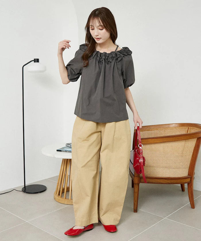 Frill Off-Shoulder Blouse Limited Edition
