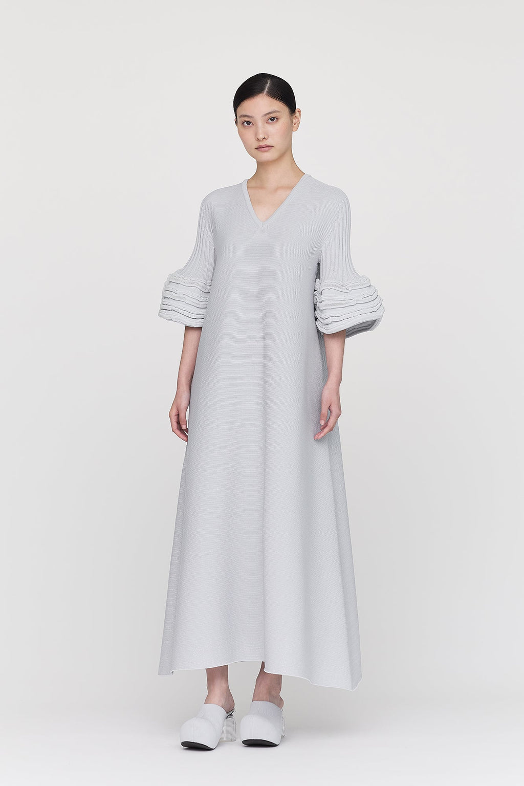 POTTERY SWELL GLITTER SHORT BELL SLEEVE FLARE DRESS