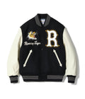 30oz. WOOL MELTON AWARD JACKET “ROARING TIGER” (BLACK)