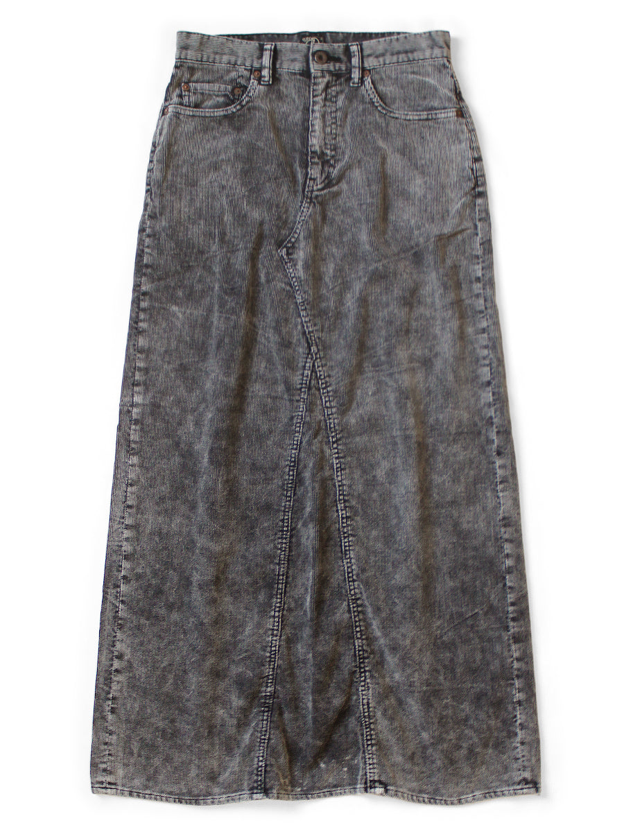 14W Corduroy Pencil Skirt (Dirty Dyed)