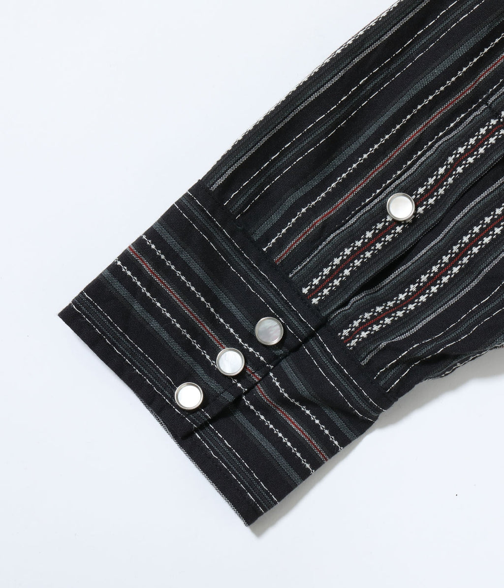 Indigo Dobby Western Shirt