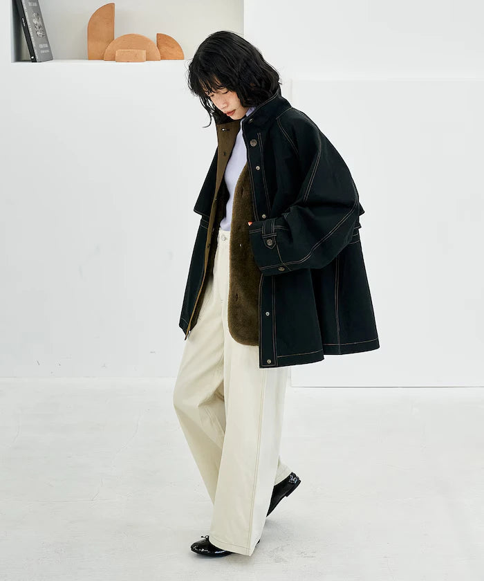 Multiway Boa Vest Coat