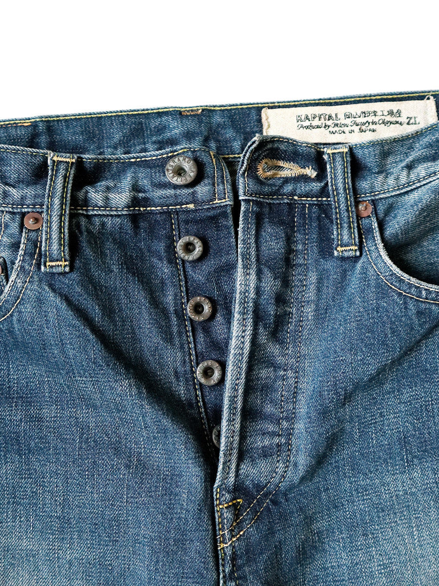 13.5oz Zimbabwe denim 5P monkey CISCO (processed)