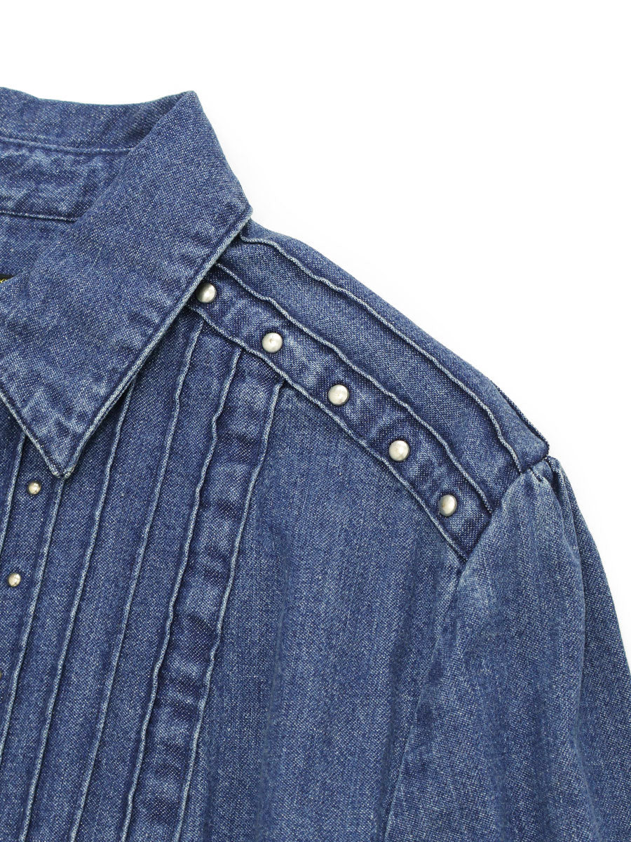 8oz Denim Pintuck Sundance Dress