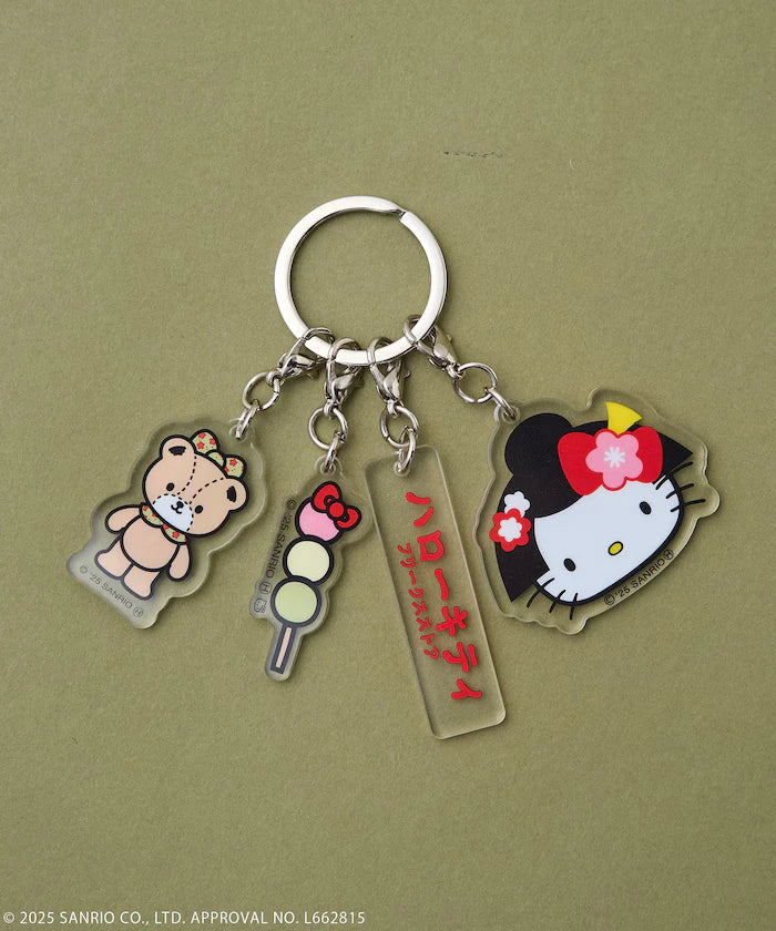 "HELLO KITTY" Kimono Acrylic Keychain