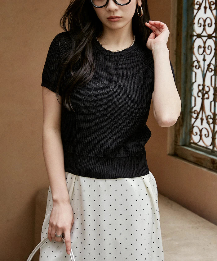 Compact Summer Knit with Purl Stitch - Limited Expansion