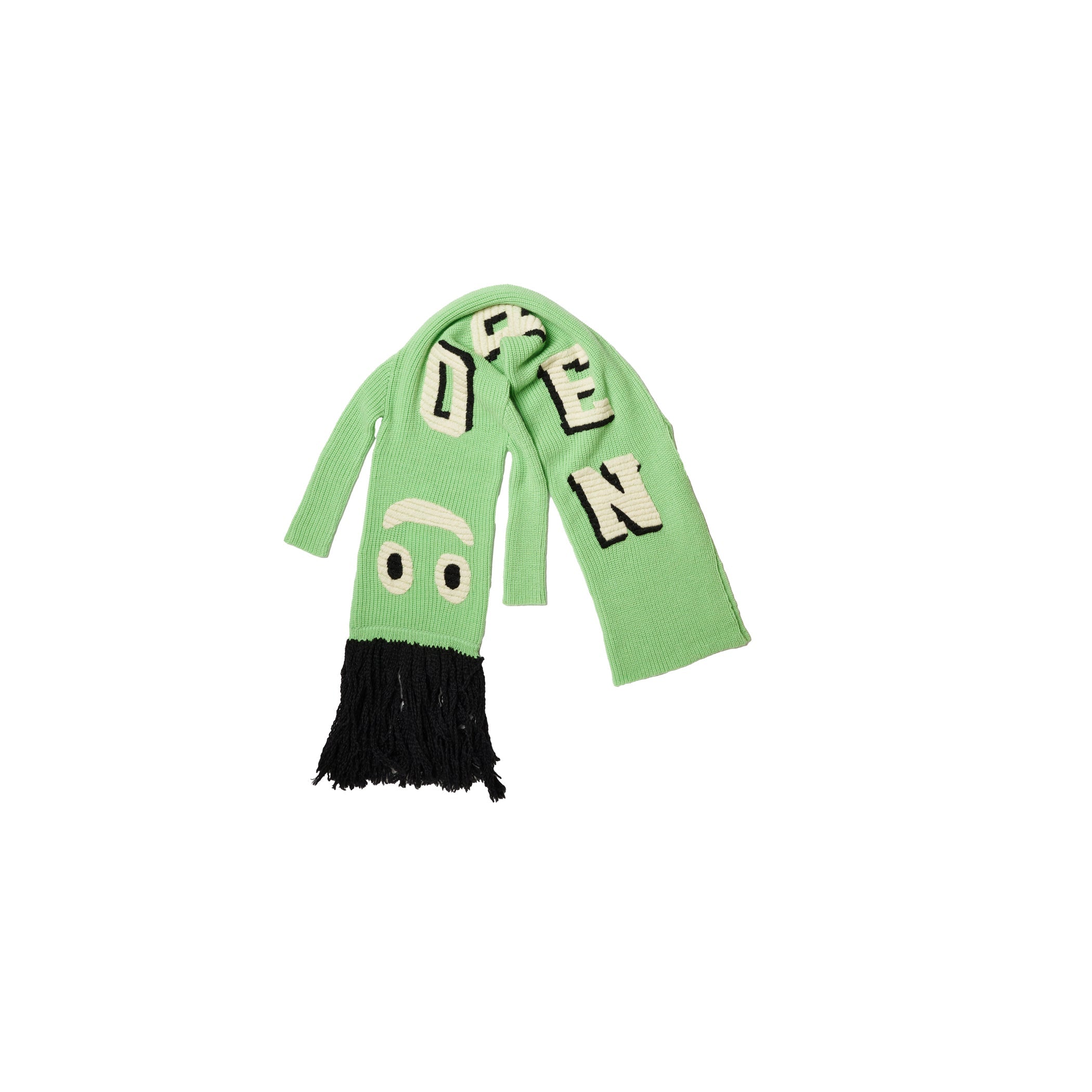 AIR DANCER KNIT DRESS / SCARF：GREEN