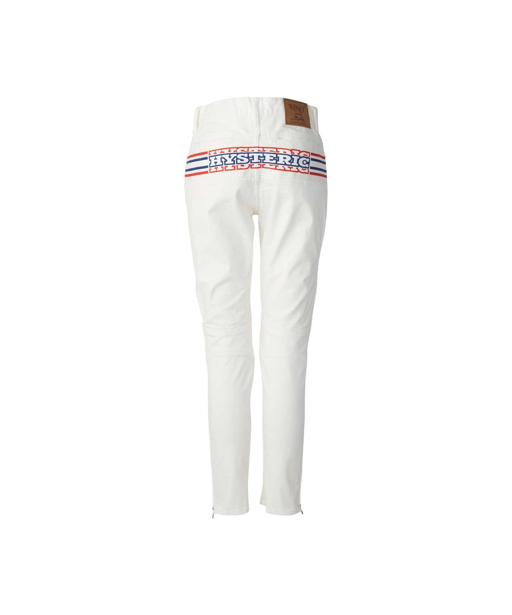 Box Logo Shirring Denim Pants