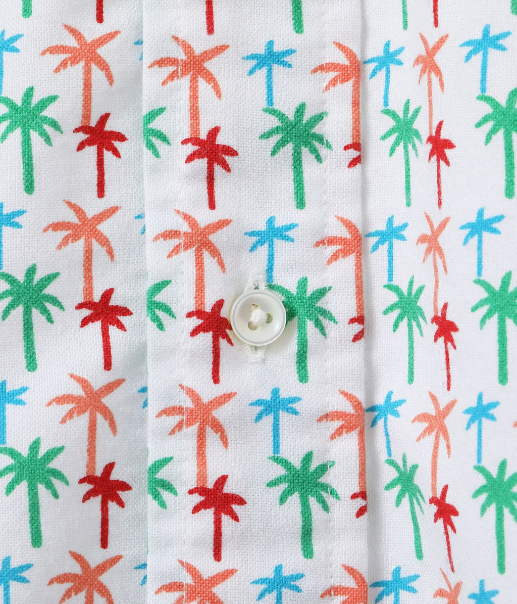 COOLMAX Oxford B.D. Shirt Palm Tree