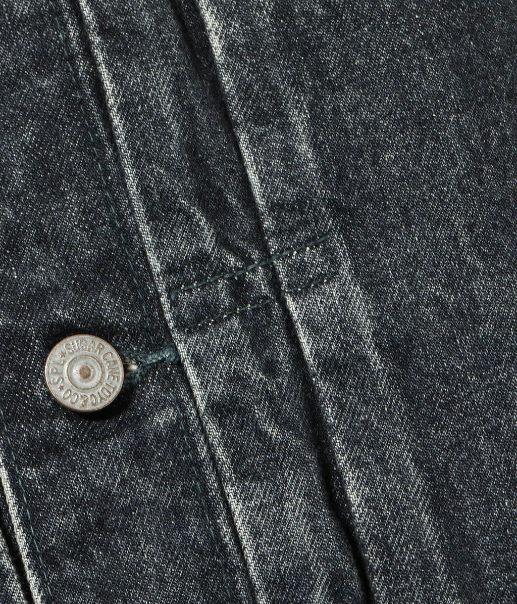 14.25oz. BLACK DENIM JACKET 1953 AGED MODEL