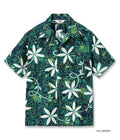 TYPEWRITER COTTON OPEN SHIRT “BLUE HAWAII”