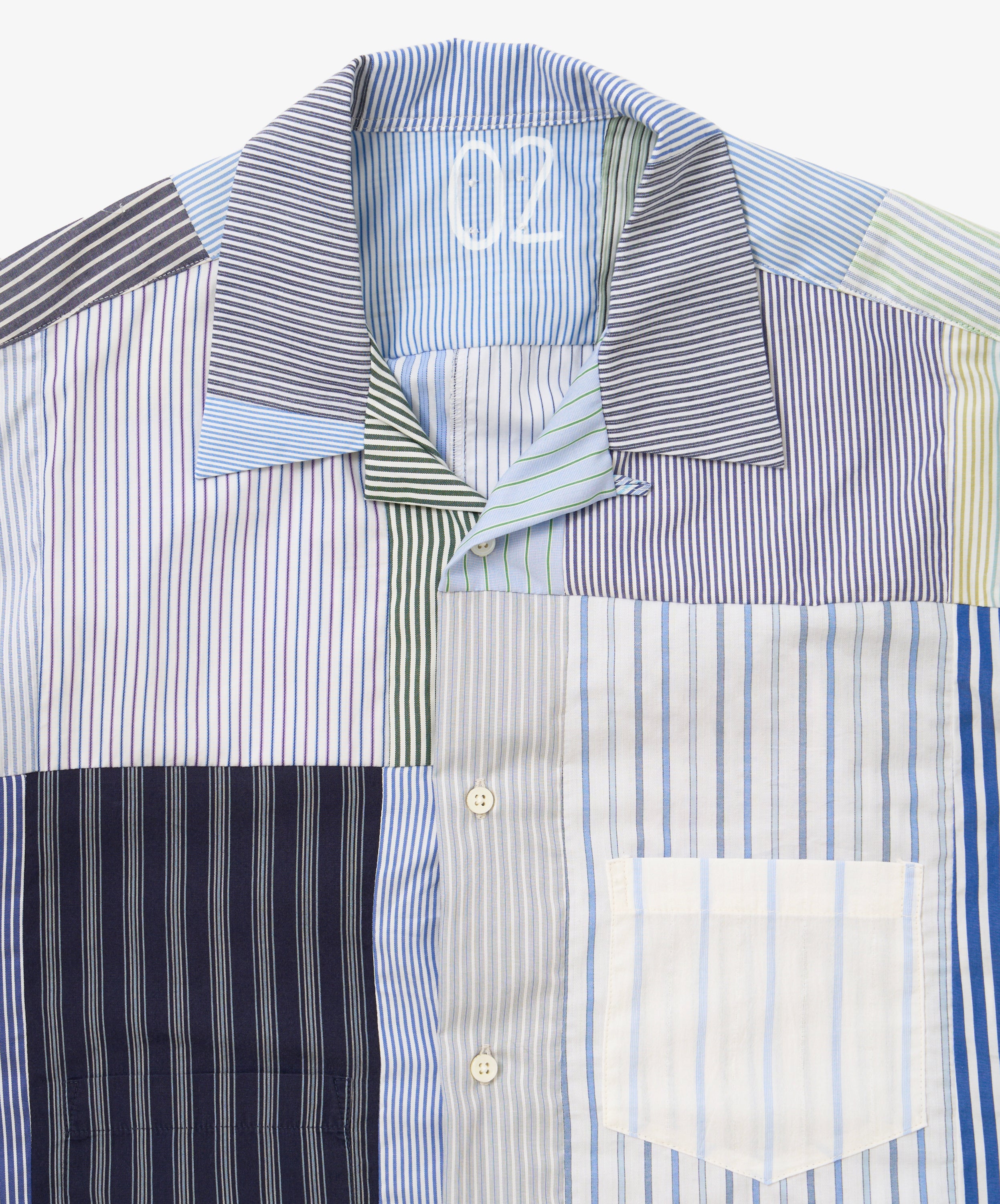 overshirt short sleeve stripe two