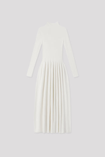 SILK LONG SLEEVE DRESS