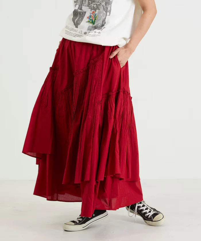 India Frill Maxi Gathered Skirt