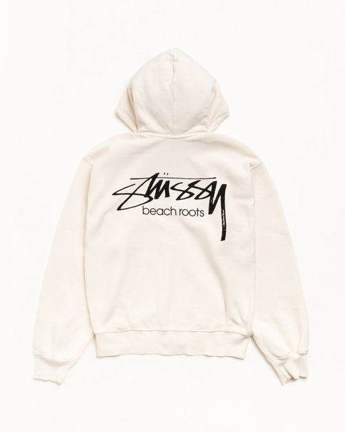 BEACH ROOTS ZIP HOODIE GARMENT DYED