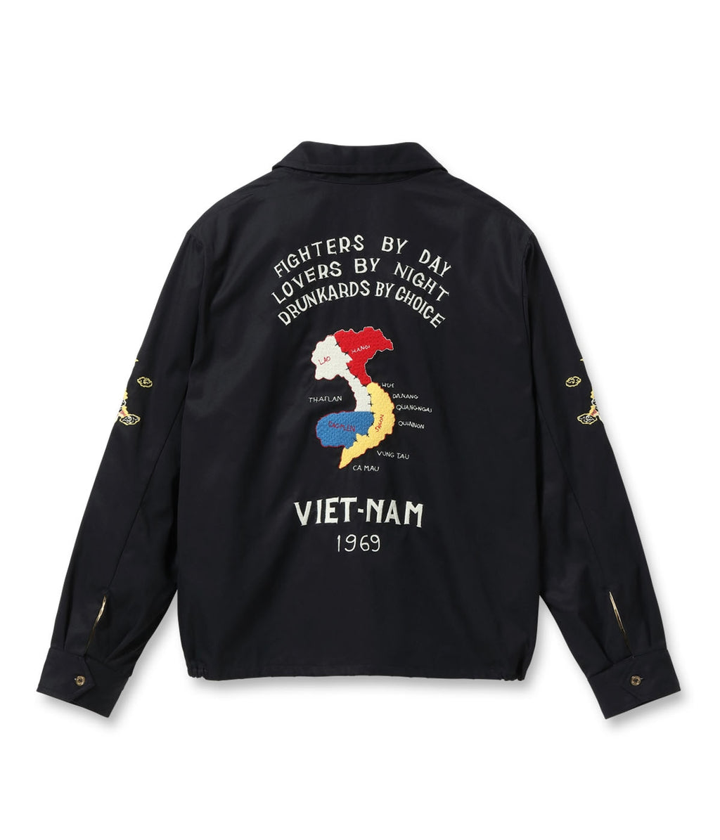 Late 1960s Style Cotton Vietnam Jacket “VIETNAM MAP”
