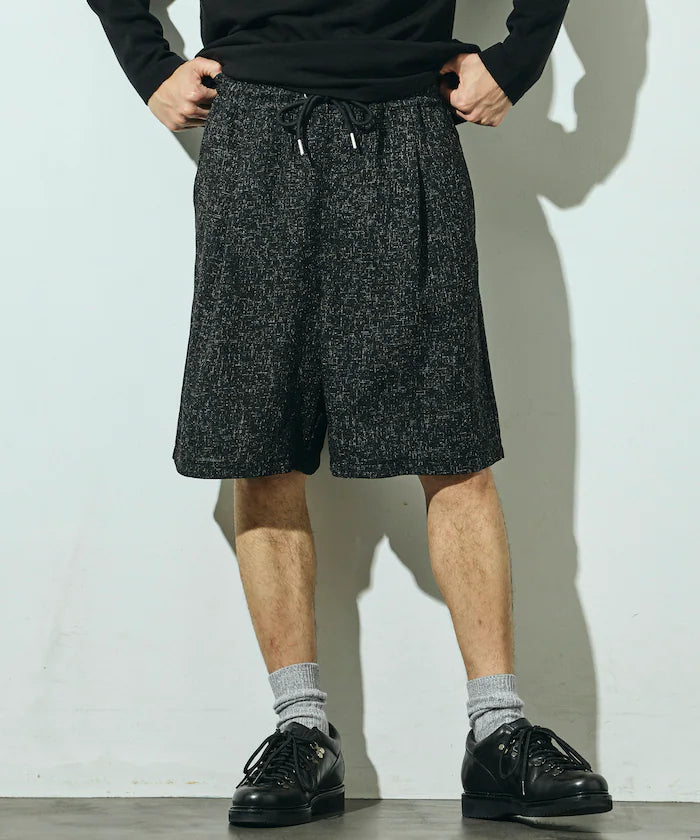 Summer Tweed Easy Wide Shorts / Compatible with Setup