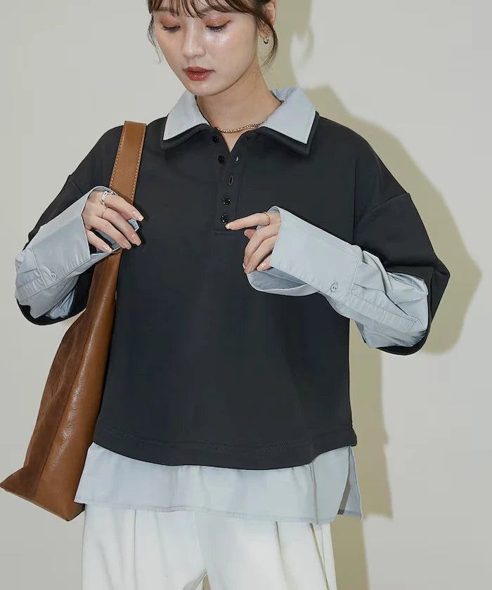 Shirt Layered Polo Top Limited Edition